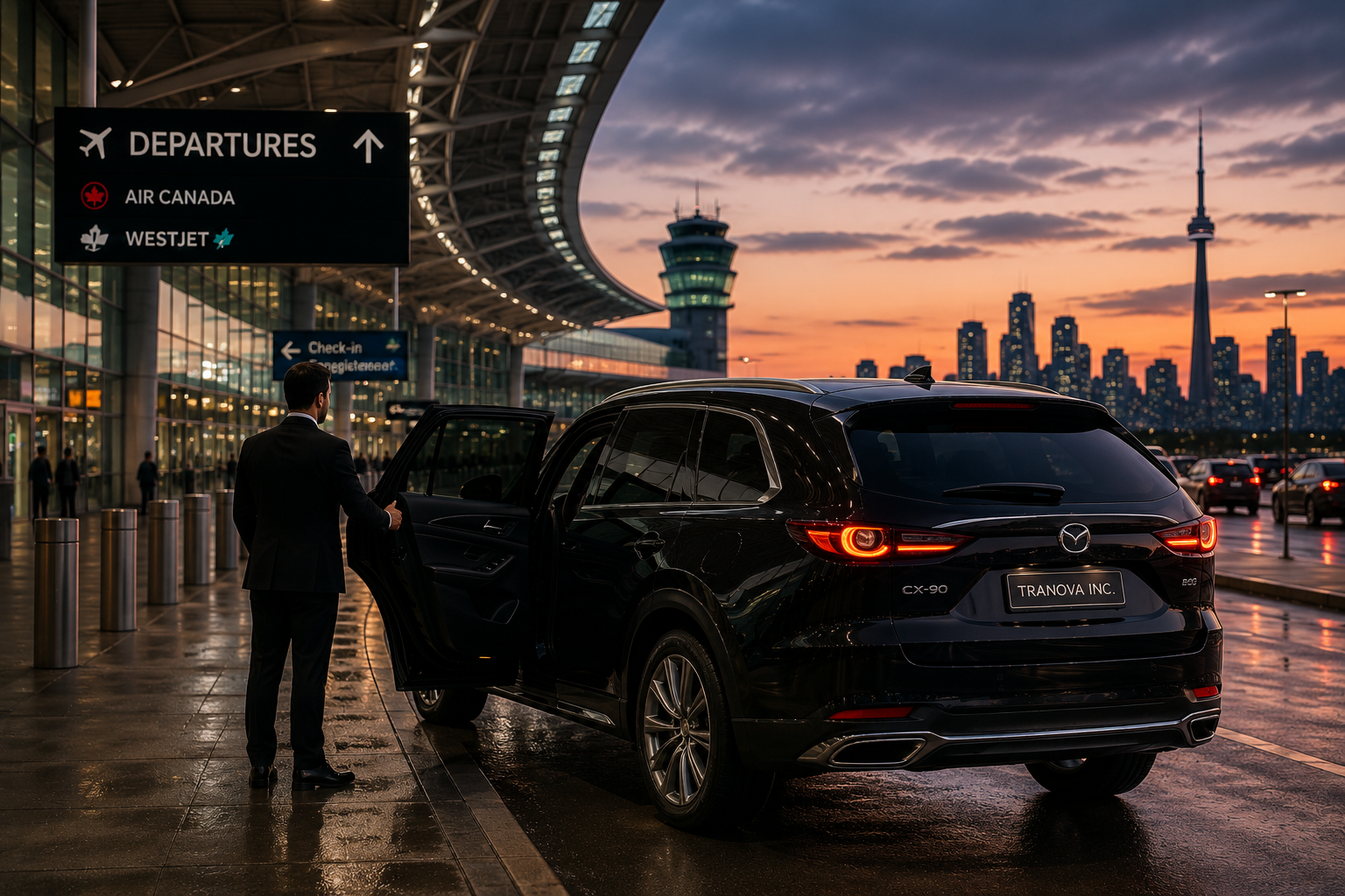 Tranova luxury executive SUV airport pickup in North York, GTA